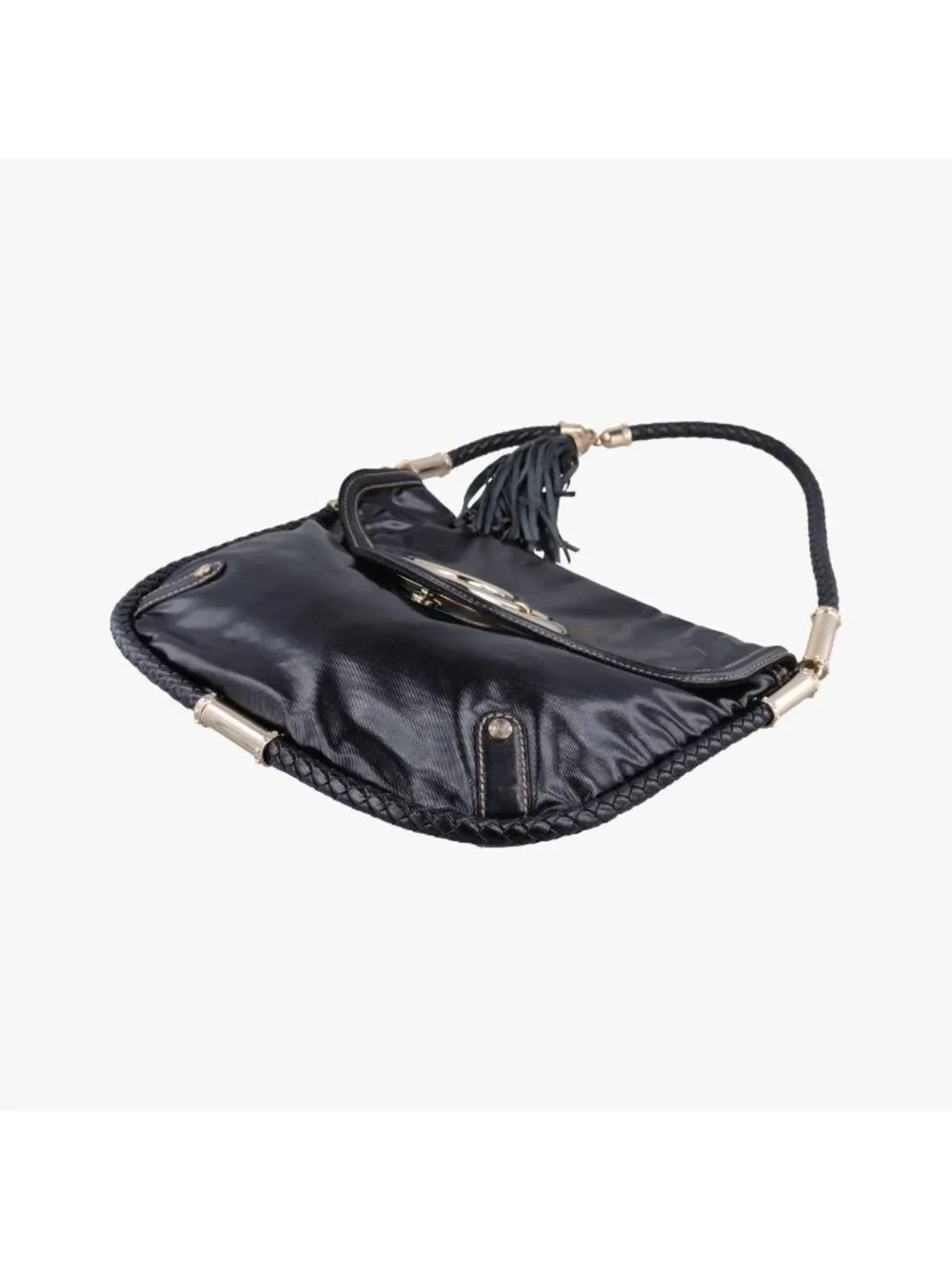Gucci Dearlux Brit Hobo Black Leather